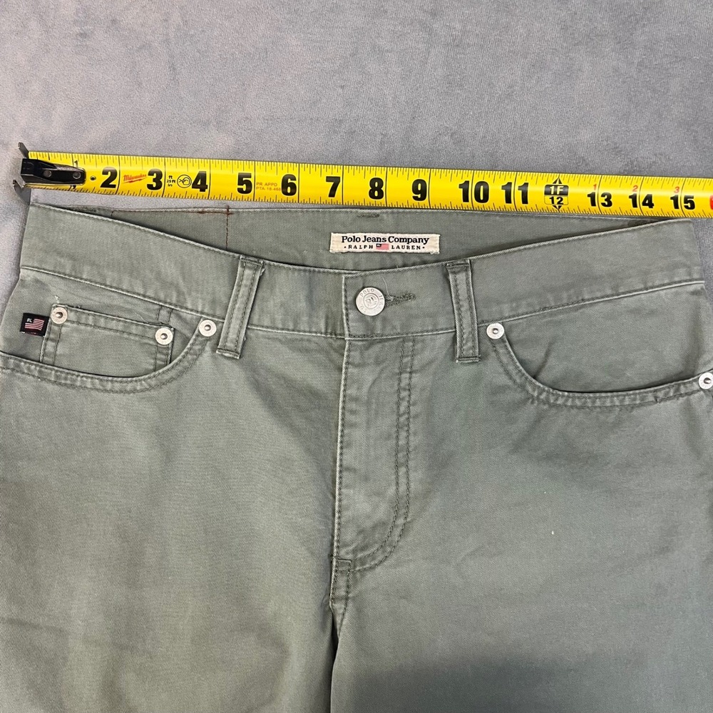 Polo Jeans Co Ralph Lauren Pants Women's Size 2 Olive Green - Picture 3 of 9